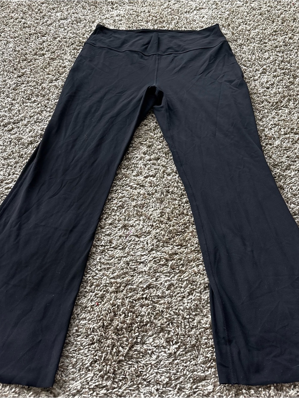 Athletic stretchy pants Black Wide-Leg Yoga Pants sz 14 soft